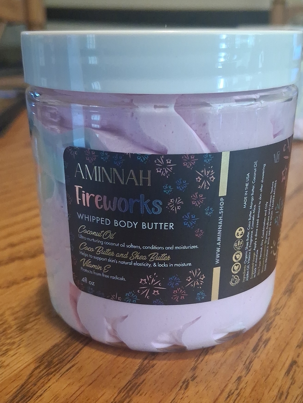 Aminnah Fireworks Whipped Body Butter - Light Pink
